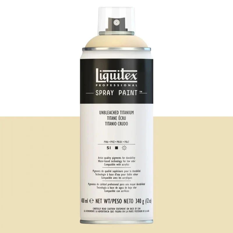 Tinta Acrílica Spray Liquitex 400ml 0434 Unbleached Titanium