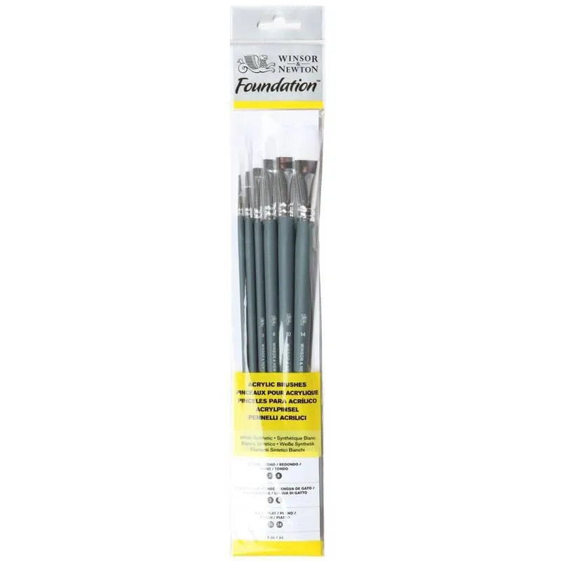 Pincéis Winsor & Newton Foundation 06 Unidades 5295008