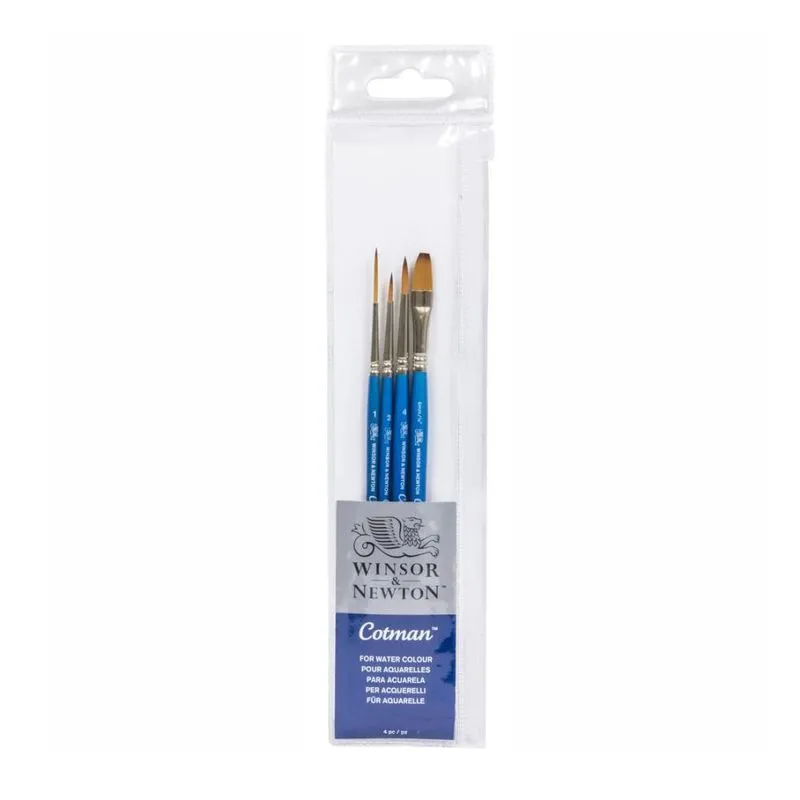 Kit De Pincéis Winsor &amp; Newton Cotman 4 Peças 5390601