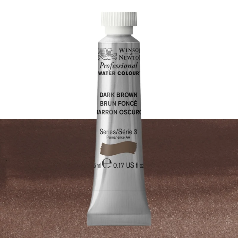 Tinta Aquarela Profissional Winsor & Newton 5ml S3 S3 677 Dark Brown