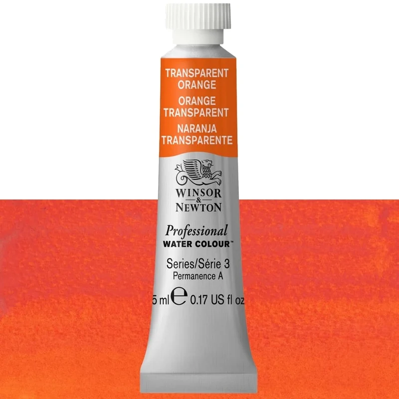 Tinta Aquarela Profissional Winsor & Newton 5ml S3 S3 650 Transparent Orange