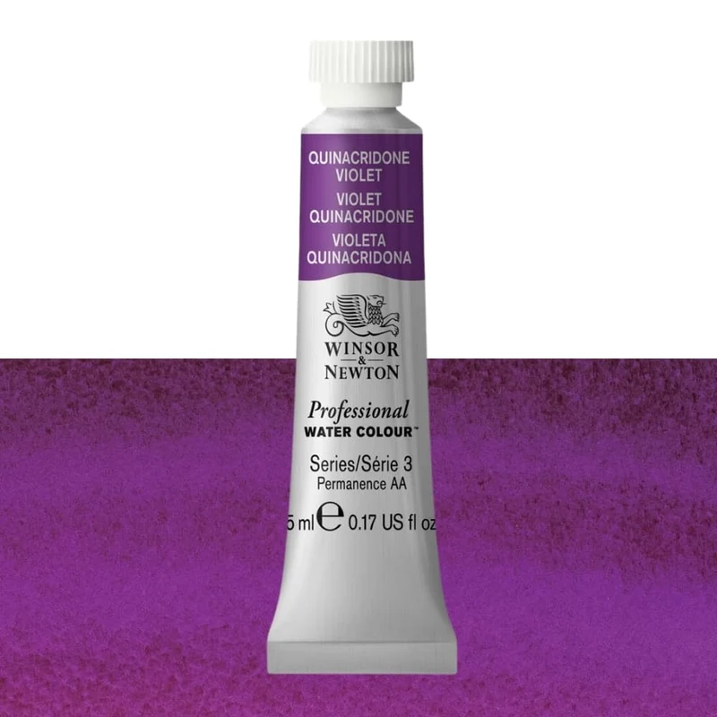 Tinta Aquarela Profissional Winsor & Newton 5ml S3 S3 550 Quinacridone Violet