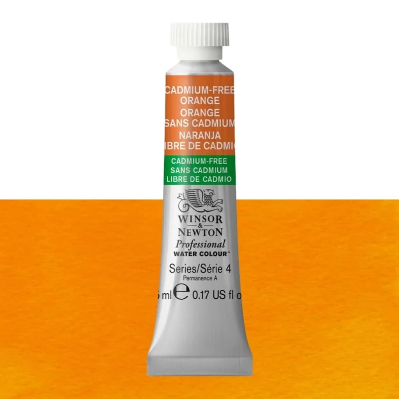 Tinta Aquarela Profissional Winsor & Newton 5ml S4 S4 899 Cadmium Free Orange