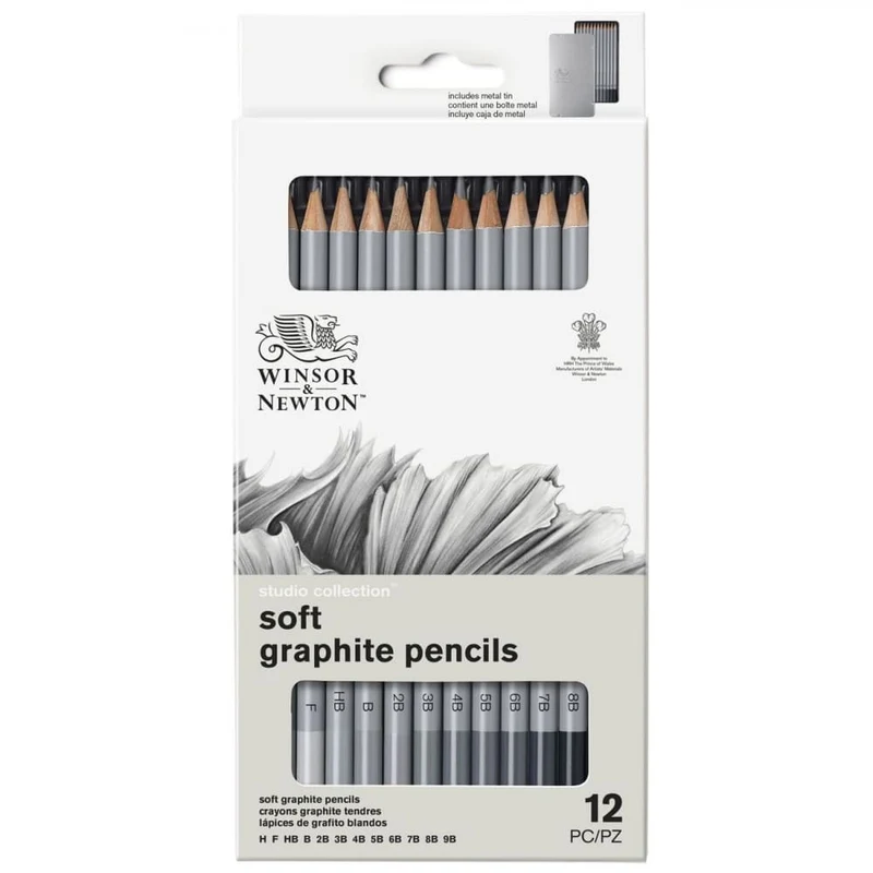 Estojo Lápis Grafite Winsor & Newton 12 Graduações H - 9B