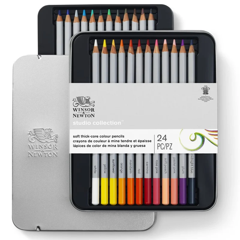 Lápis de Cor Winsor & Newton Studio Collection 24 Cores