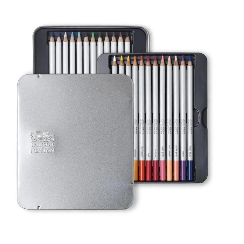 Lápis De Cor Aquarelável Winsor &amp; Newton Studio 24 Cores