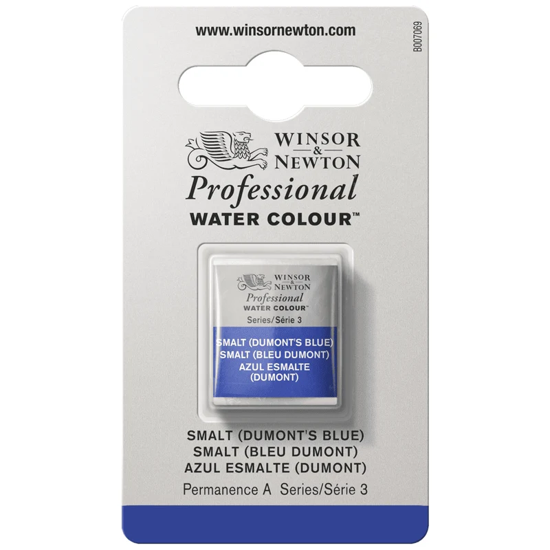 Tinta Aquarela Profissional Winsor & Newton Pastilha S3 S3 710 Smalt (Dumont's Blue)