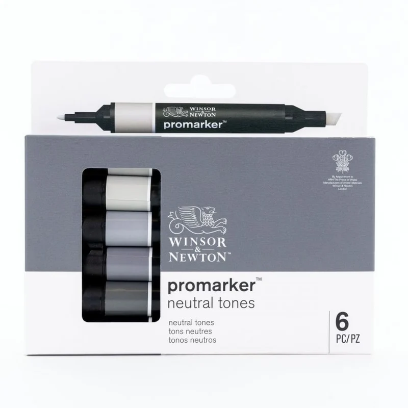 Marcador Promarker 06 Tons de Cinza Neutral Winsor & Newton