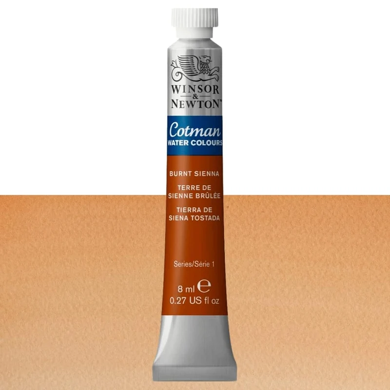 Tinta Aquarela Cotman Winsor & Newton 8ml 074 Burnt Sienna