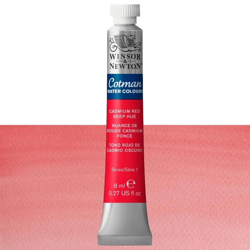 Tinta Aquarela Cotman Winsor & Newton 8ml 098 Cadmium Red Deep Hue