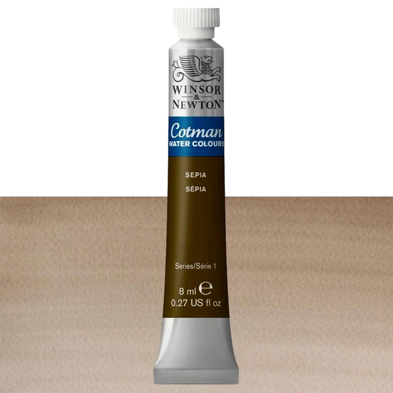 Tinta Aquarela Cotman Winsor & Newton 8ml 609 Sepia