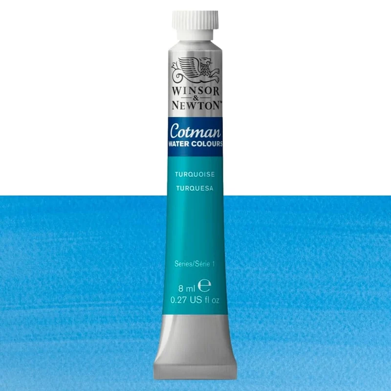 Tinta Aquarela Cotman Winsor & Newton 8ml 654 Turquoise
