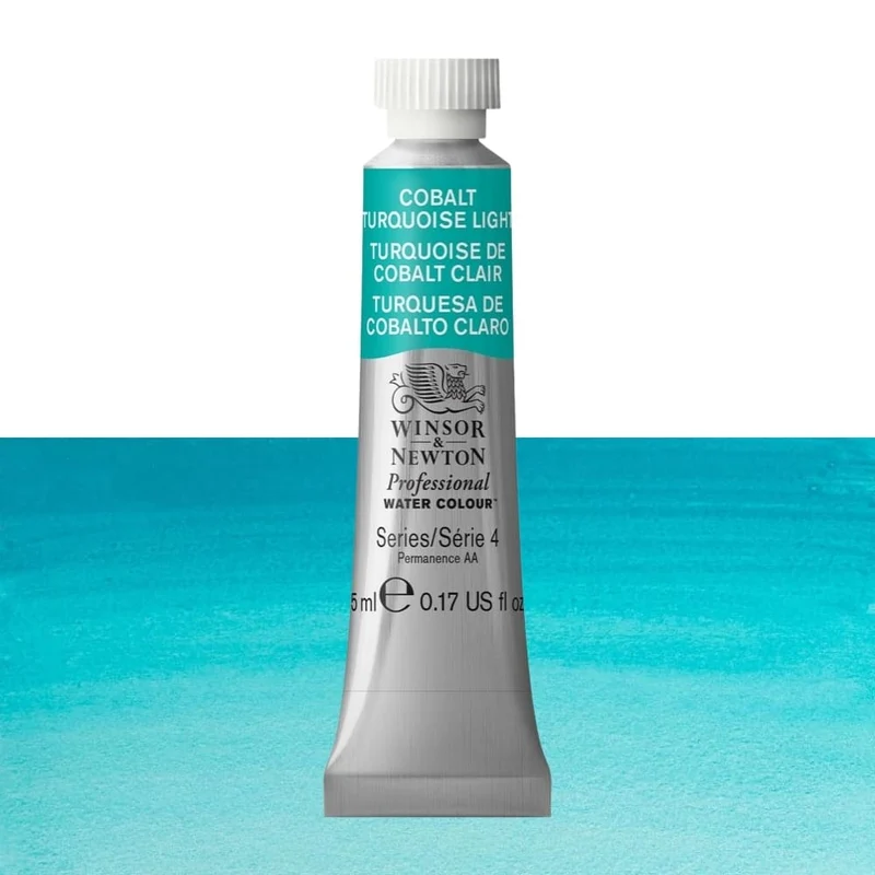 Tinta Aquarela Profissional Winsor & Newton 5ml S4 S4 191 Cobalt Turquoise Light