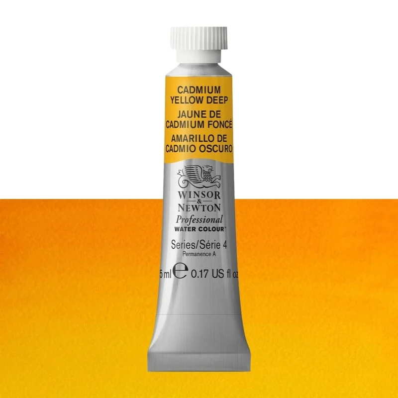 Tinta Aquarela Profissional Winsor & Newton 5ml S4 S4 111 Cadmium Yellow Deep