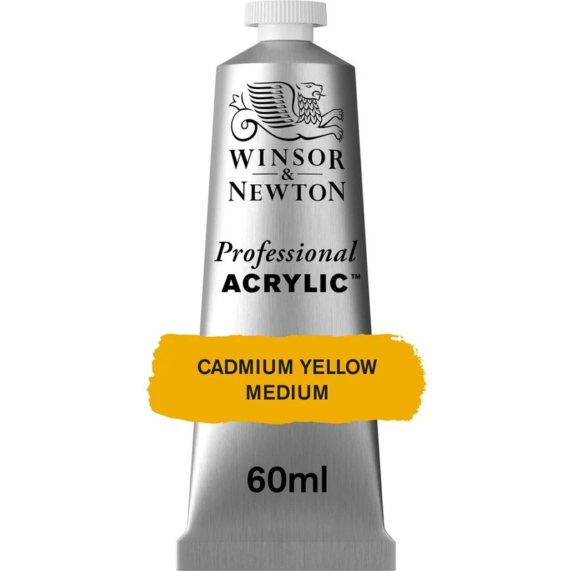Tinta Acrílica Professional Winsor & Newton 60ml S3 463 Cadmium Yellow Medium Row