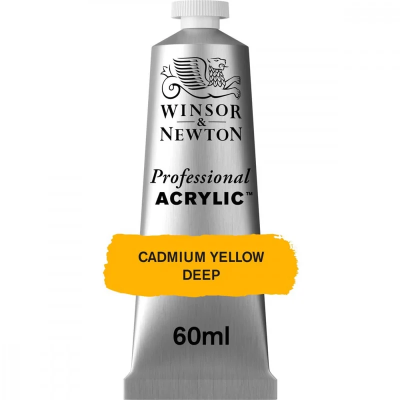 Tinta Acrílica Professional Winsor & Newton 60ml S3 111 Cadmium Yellow Deep