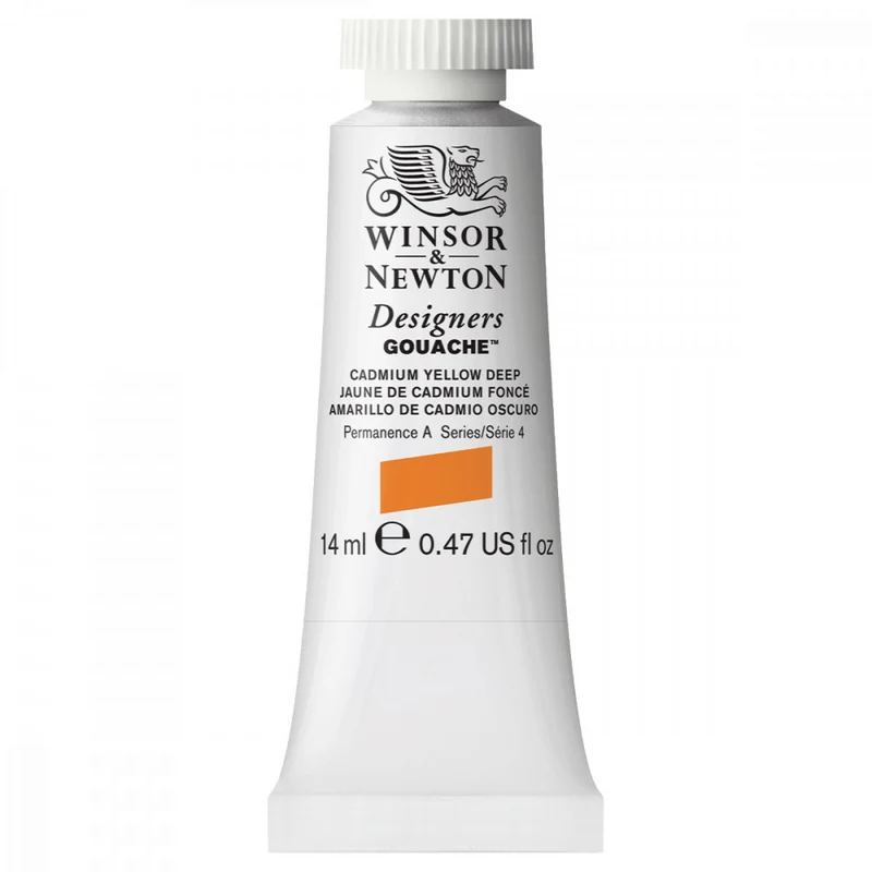 Tinta Guache Winsor & Newton Designers 14ml S4 111 Cadmium Yelow Deep