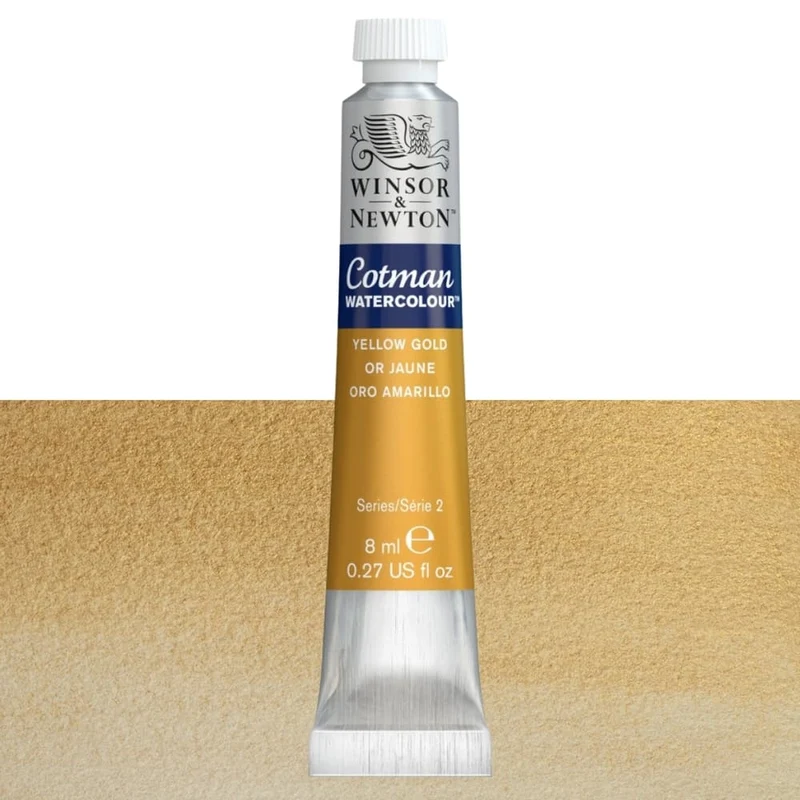 Tinta Aquarela Cotman Winsor & Newton 8ml 088 Yellow Gold