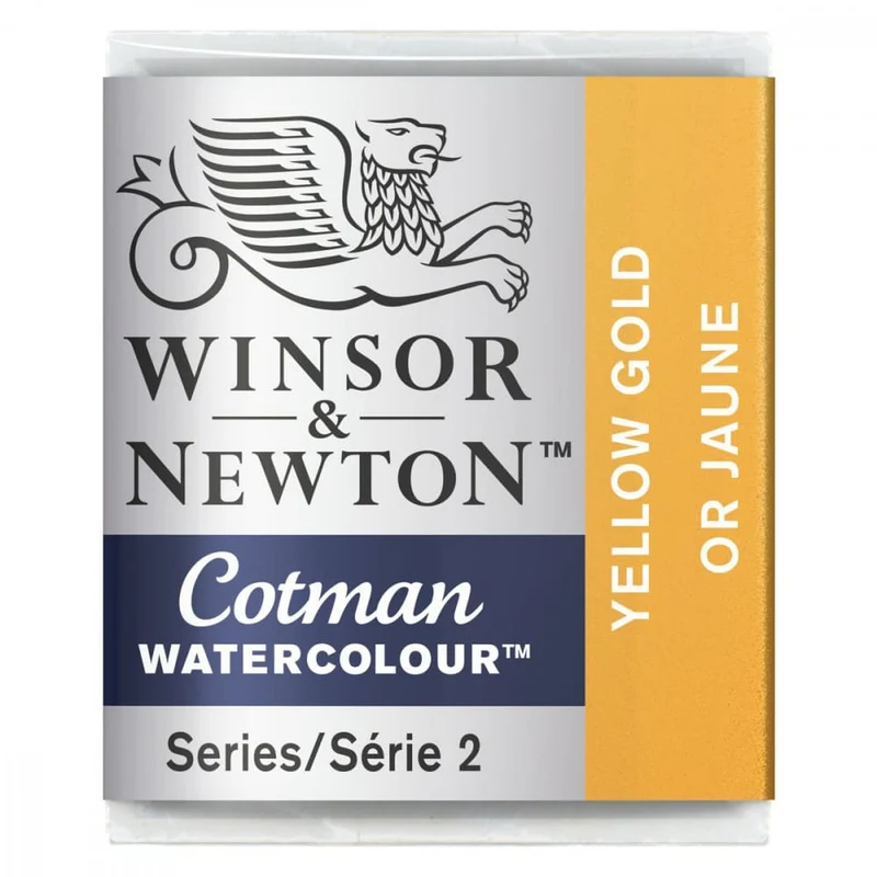Tinta Aquarela Cotman Winsor & Newton Pastilha 088 Yellow Gold