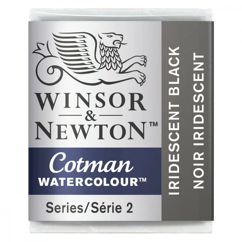 Tinta Aquarela Cotman Winsor & Newton Pastilha 473 Iridescent Black