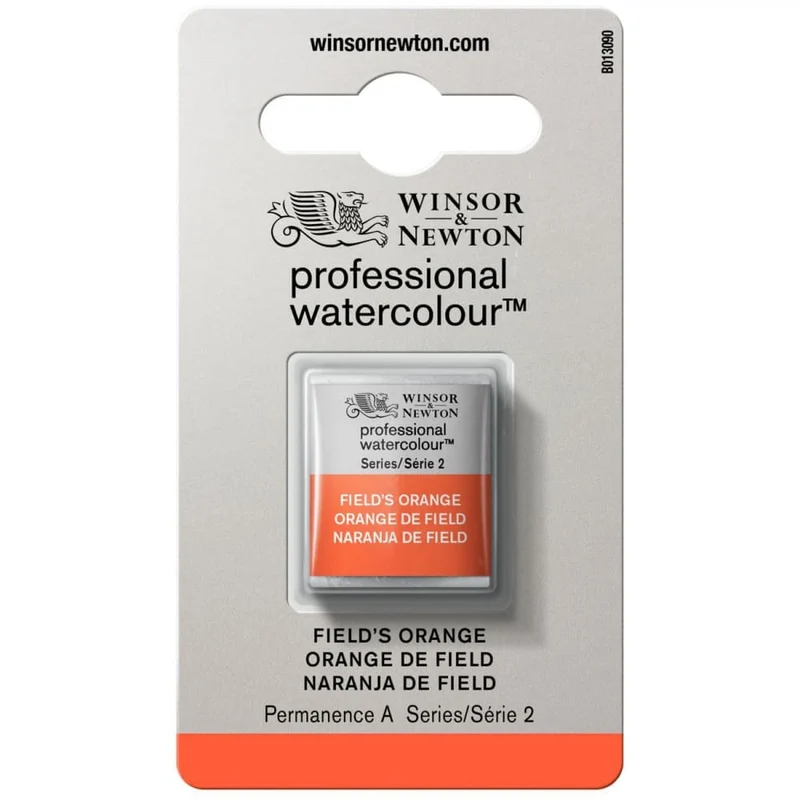 Tinta Aquarela Profissional Winsor & Newton Pastilha S2 S2 418 Fields Orange