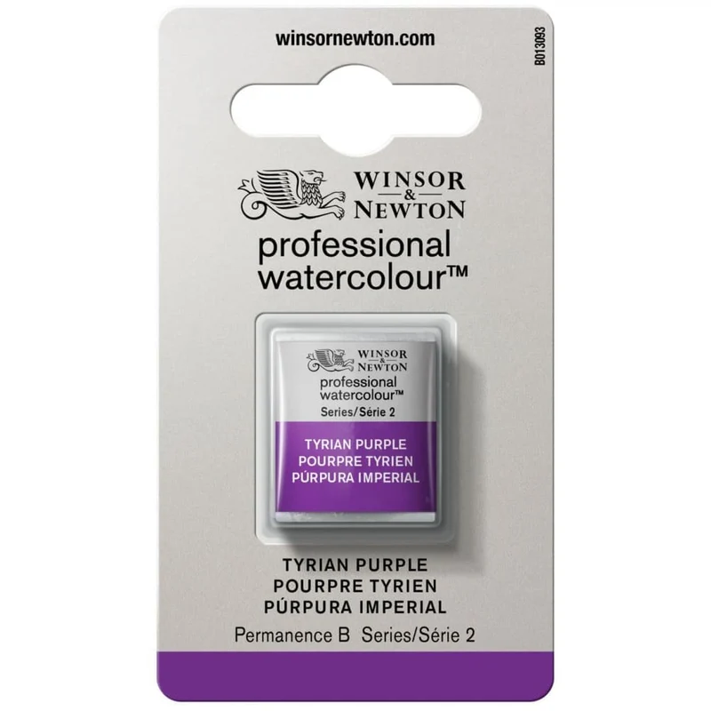 Tinta Aquarela Profissional Winsor & Newton Pastilha S2 S2 419 Tyrian Purple