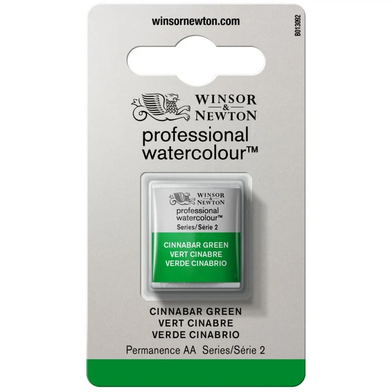 Tinta Aquarela Profissional Winsor & Newton Pastilha S2 S2 420 Cinnabar Green