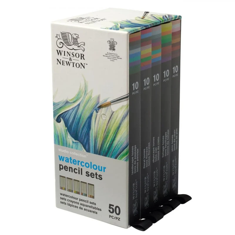 Estojo Lápis Aquarelável Winsor & Newton 50 Cores