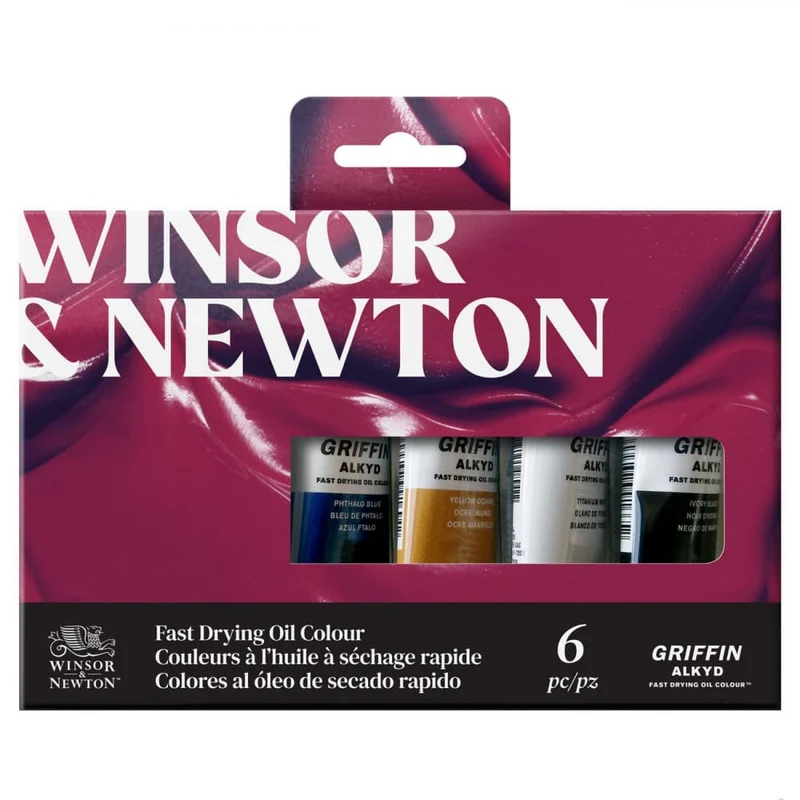 Estojo Tinta Óleo Griffin Alkyd Winsor & Newton 06 Cores