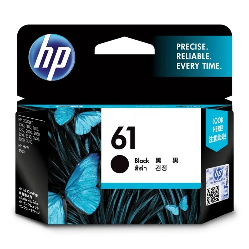 Cartucho De Tinta Hp 61 Ch561wn Preto | Deskjet 1000 1050 1055