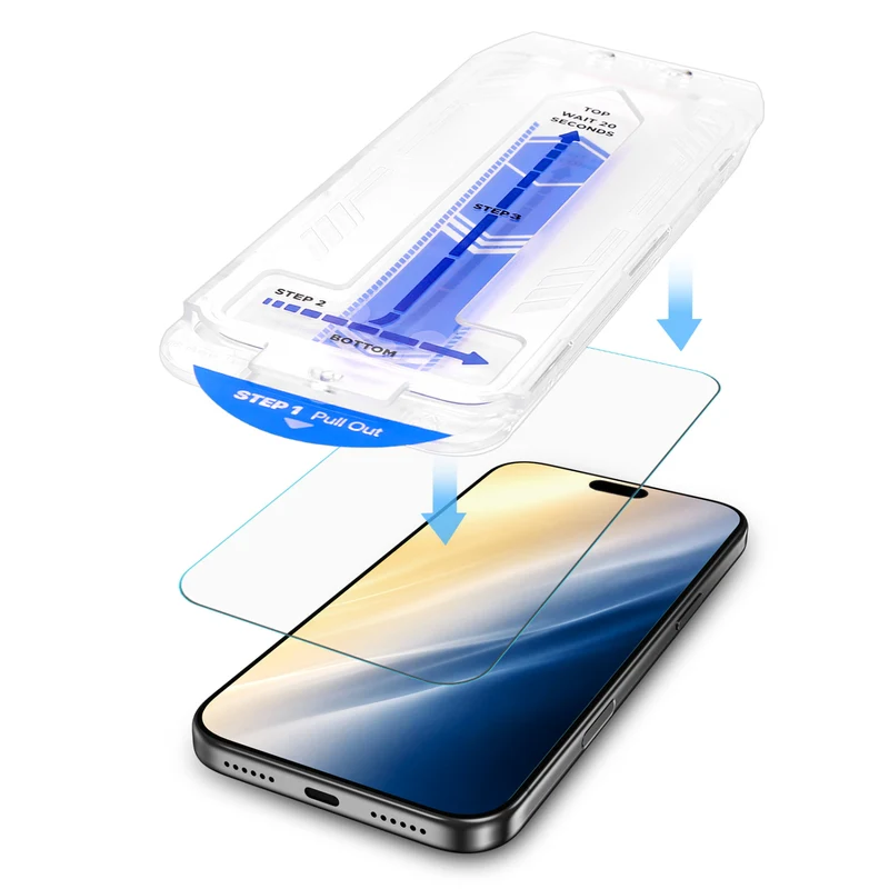 MyBat Pro Tempered Glass Screen Protector with Installation Tray for Apple iPhone 18 Pro / 17 Pro - Clear iPhone 18 Pro