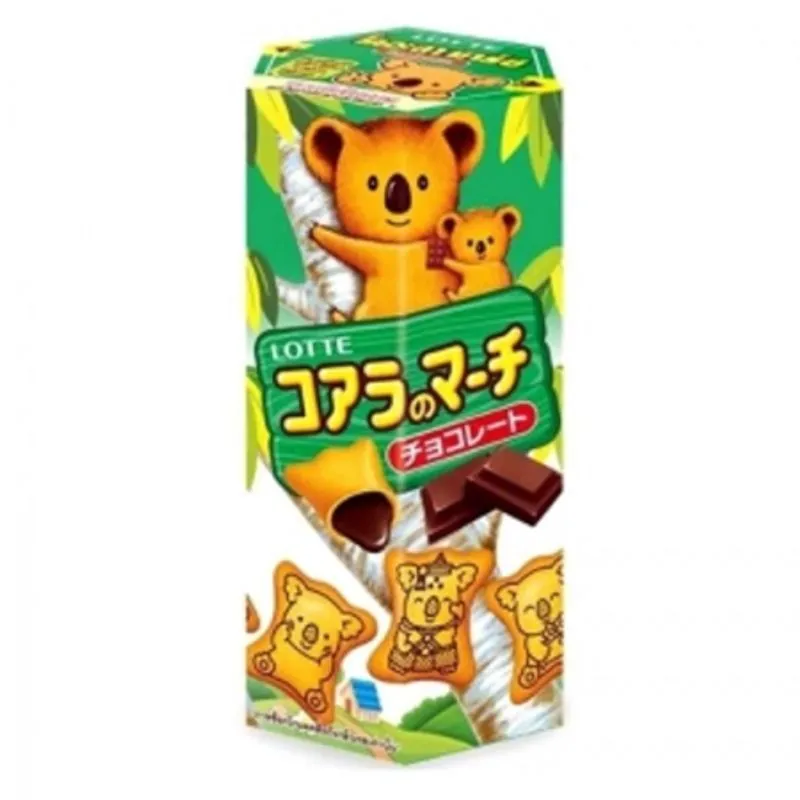 Biscoito Com Recheio Sabor Chocolate Lotte Koala's March 195g