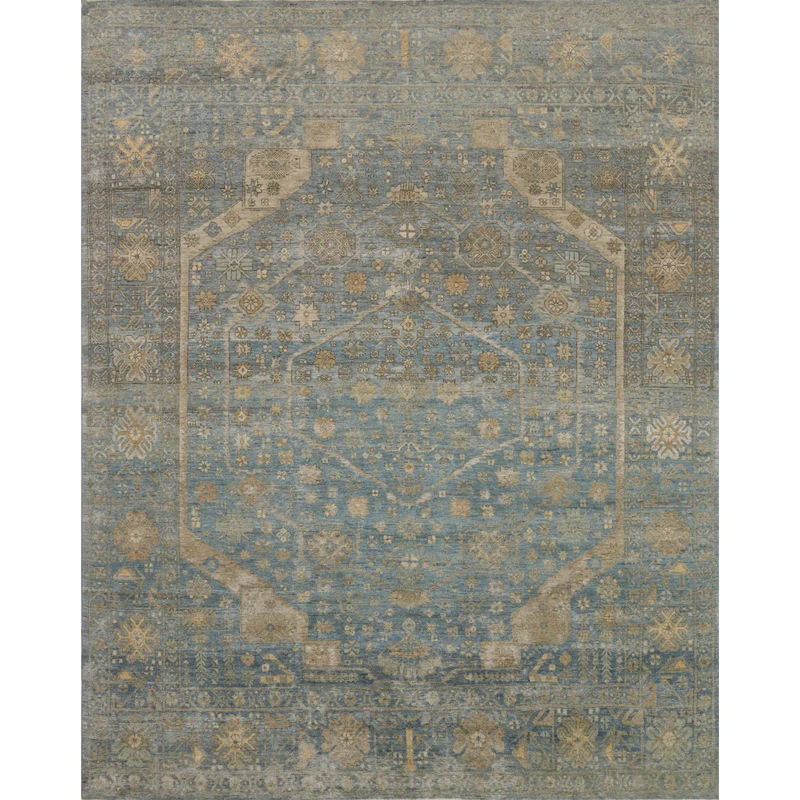 Legacy LZ-03 Ocean Area Rug 2' W X 3' L Rectangle