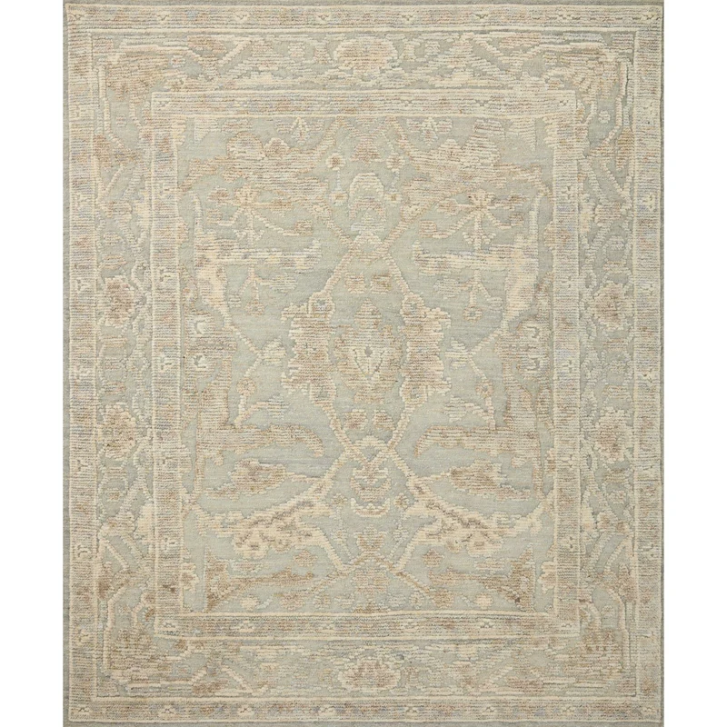 Emilia EMI-03 Sky / Natural Area Rug 1'-6" W X 1'-6" L Sample Swatch