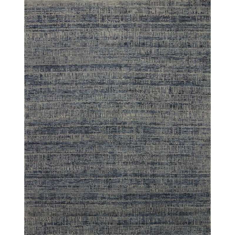 Daphne DAP-02 Grey / Blue Area Rug 9'-6" W X 13'-6" L Rectangle