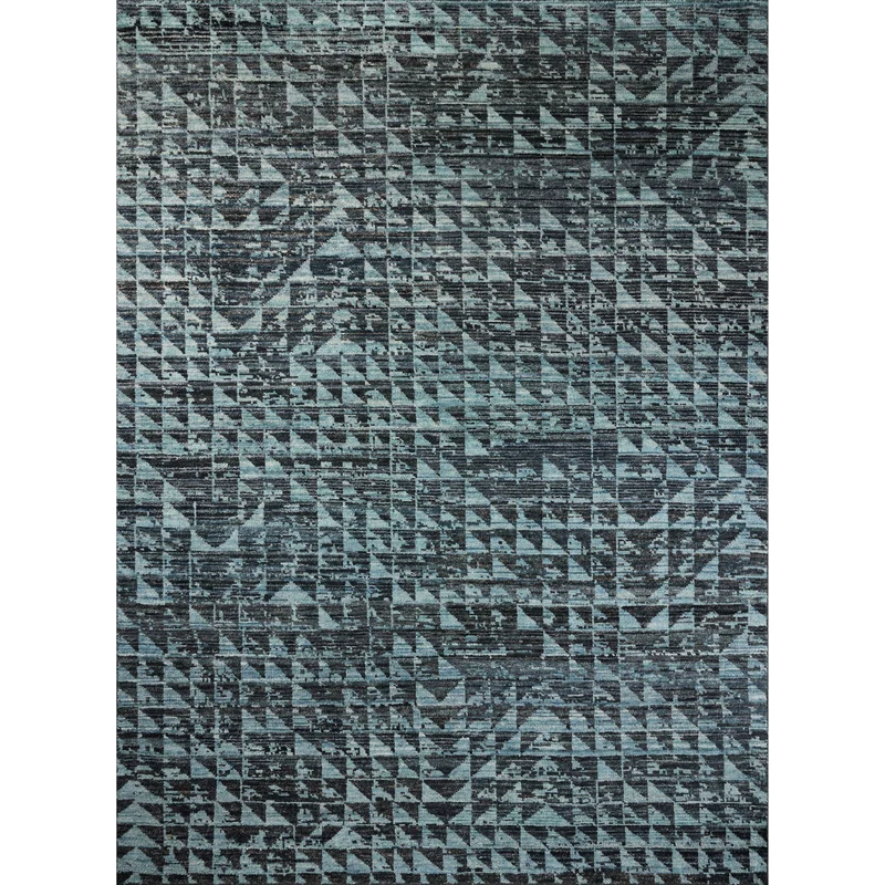 Daphne DAP-05 Turquoise / Ink Area Rug 4' W X 6' L Rectangle