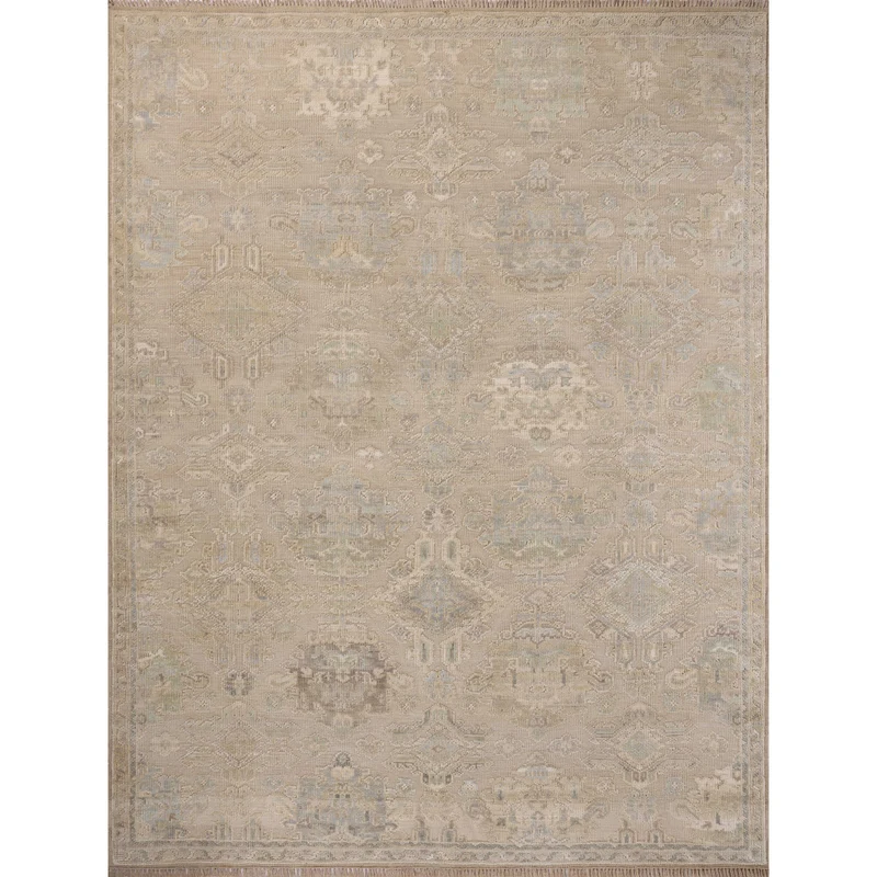 Marianne MAA-01 Taupe / Multi Area Rug 1'-6" W X 1'-6" L Sample Swatch