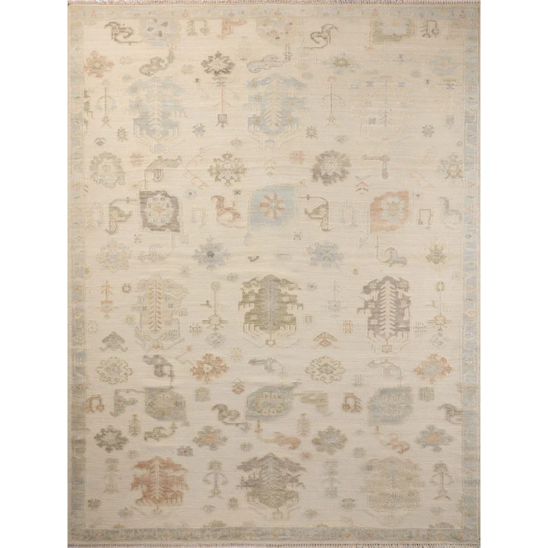 Marianne MAA-02 Ivory / Multi Area Rug 1'-6" W X 1'-6" L Sample Swatch