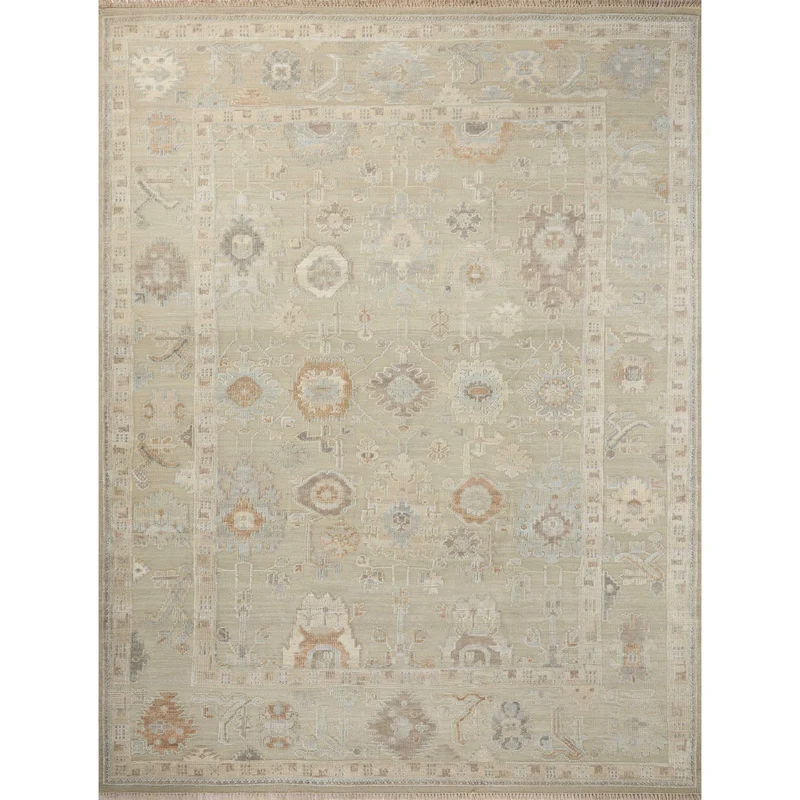 Marianne MAA-04 Sage / Multi Area Rug 1'-6" W X 1'-6" L Sample Swatch