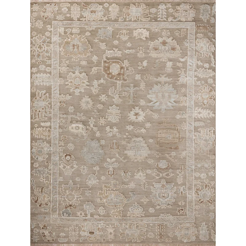 Marianne MAA-05 Pebble / Multi Area Rug 7'-9" W X 9'-9" L Rectangle
