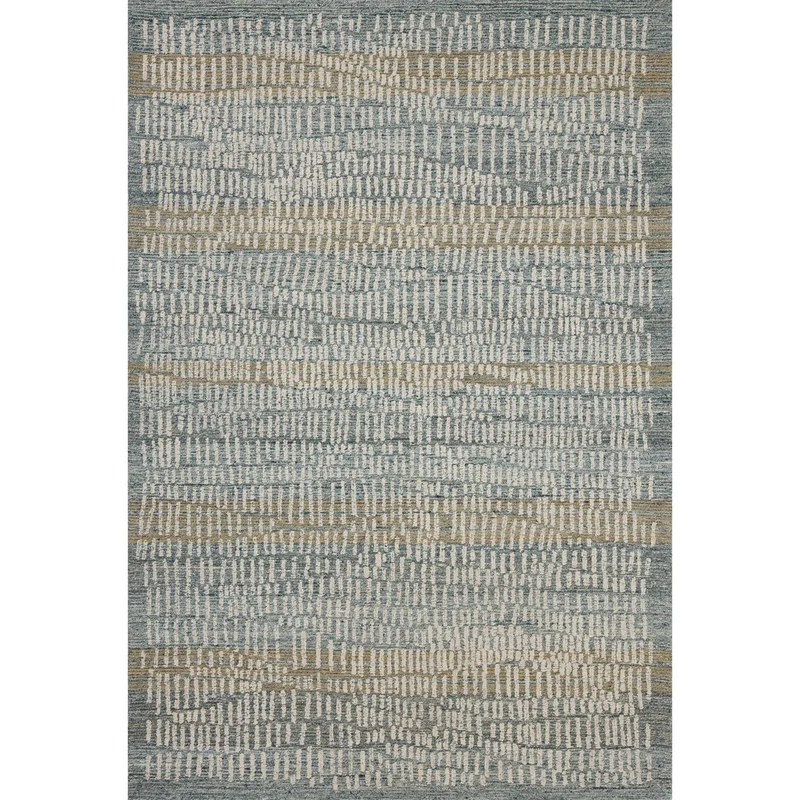 Elias ELA-02 Ocean / Oatmeal Area Rug 2'-3" W X 3'-9" L Rectangle
