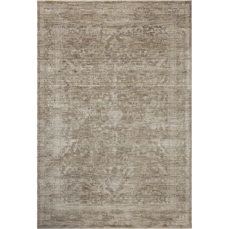 Tabitha TAI-02 Taupe / Pebble Area Rug 6'-7" W X 9'-2" L Rectangle