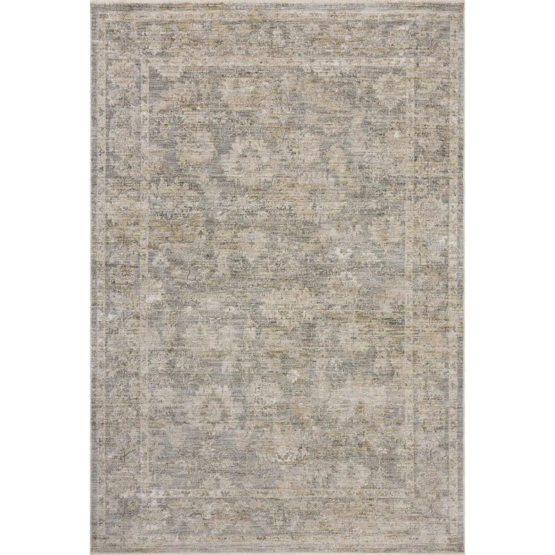 Tabitha TAI-04 Slate / Natural Area Rug 6'-7" W X 9'-2" L Rectangle