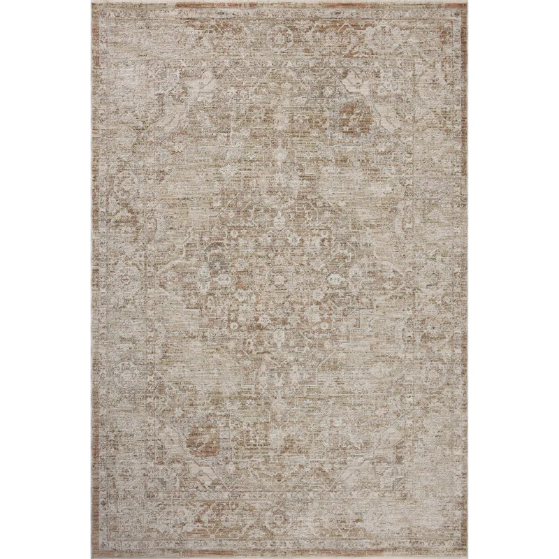 Tabitha TAI-01 Natural / Clay Area Rug 7'-10" W X 10' L Rectangle
