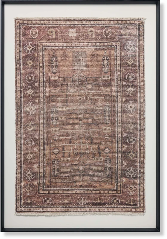 Loloi Sardis SARDI Red Wall Art 3' 5'' X 5' Wall Art Rectangle