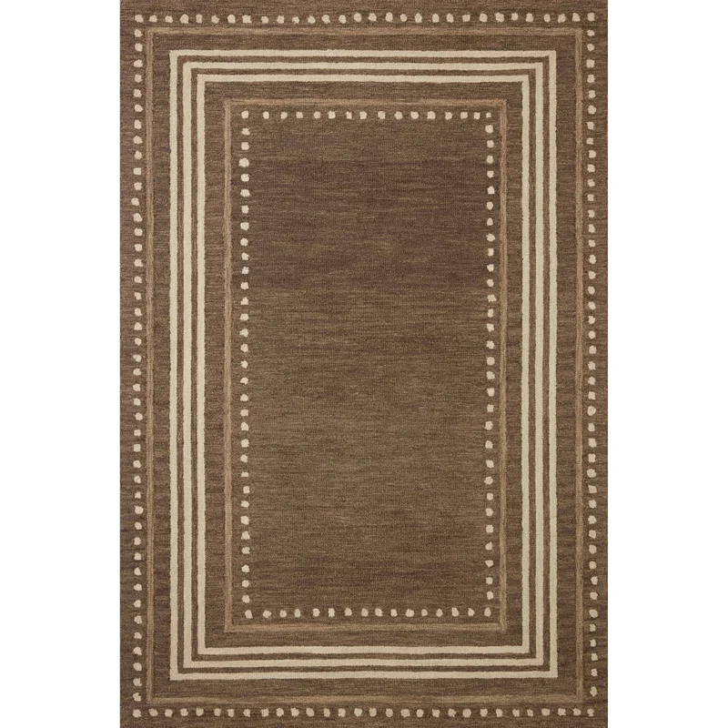 Alfie ALF-02 Bark / Natural Area Rug 7'-9" W X 9'-9" L Rectangle