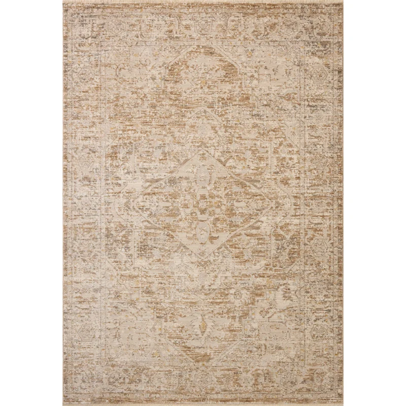 Clarisse CLS-03 Taupe / Dove Area Rug 5'-1" W X 7'-6" L Rectangle