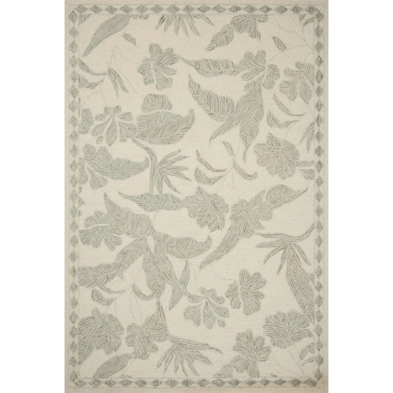 Lenore LNO-01 Ivory / Sky Area Rug 8'-6" W X 11'-6" L Rectangle