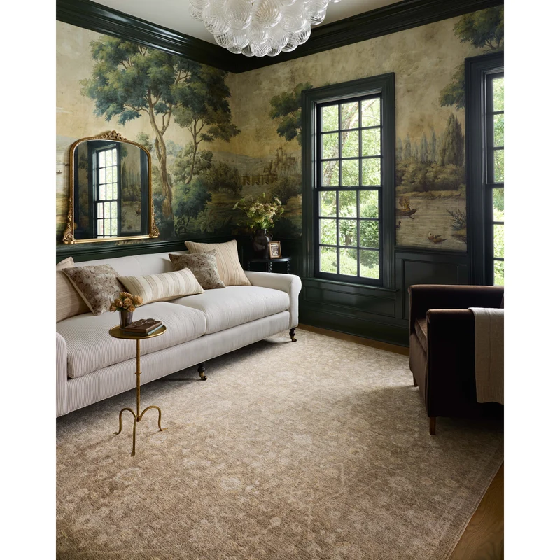 Palma PLM-01 Bark / Natural Area Rug 1'-6" W X 1'-6" L Sample Swatch