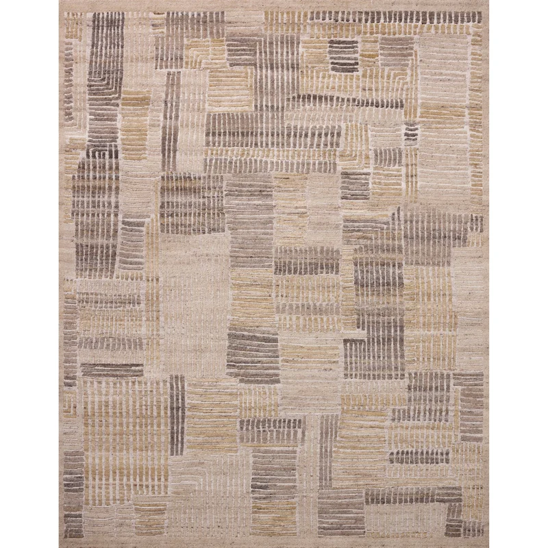 Nara NAR-06 Sand / Smoke Area Rug 2'-6" W X 8'-6" L Runner